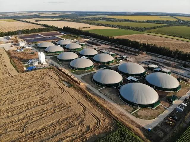 Commercial biogas facility