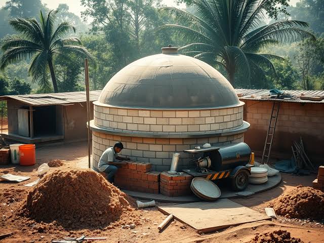 Village biogas plant